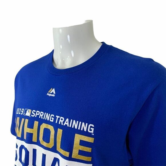 Majestic Tee Men’s Size Large Blue 2019 Kansas City Royals Baseball T-Shirt - Picture 4 of 6